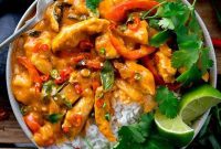 Vibrant Thai Red Chicken Curry