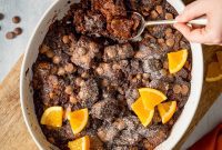 Zesty Chocolate Orange Bread and Butter Pudding
