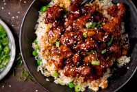 Crispy Air-Fried Sesame Chicken