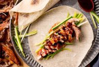 Air Fried Golden Duck with Pancakes