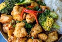 Golden Crispy Chilli Chicken & Vibrant Broccoli