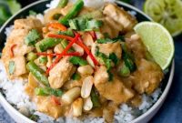20-Minute Creamy Peanut Chicken
