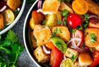 Flaming Saganaki Panzanella