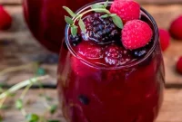 New Year’s Eve Berry Rum Sparkler