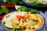 Lighter Homemade Red Thai Chicken Curry