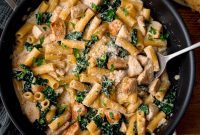 One-Pot Creamy Chicken Rigatoni Alfredo