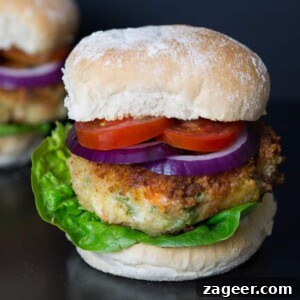 Delicious Cheesy Garden Burgers 3 My old photo of Cheesy Veggie burger on a black reflective surface.