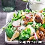 The Diet-Defying Leek and Mushroom Gratin 11 Spiced chicken shawarma with cool salad and zesty dressing.