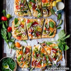 Vegetarian Summer Tomato Pizza with Basil Garlic Butter
