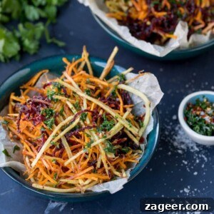 Crispy Vegetable Matchstick Fries with Homemade Herb Salt