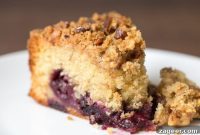 Rustic Cherry Crumble Cake