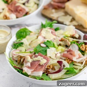 Fennel and Apple Winter Salad with a delicately spiced curry dressing, perfect for the festive season.