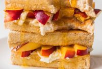 Day 1 Sweet Toastie Nectarine Honey and Cream Cheese Delight