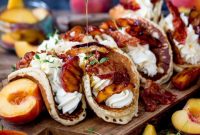 Caramelized Peach and Pancetta Pancake Tacos Recipe