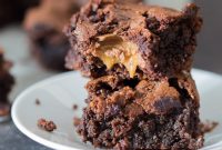 Decadent Chocolate Caramel Brownies with Gooey Center