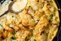 Creamy Cauliflower Bake with Cheesy Topping