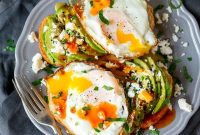 Creamy Avocado Toast Topped with Perfectly Cooked Eggs