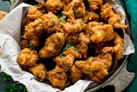 Crispy Chicken Pakora Recipe With Spiced Yogurt Dipping Sauce