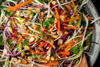 Asian Slaw with Tangy Sesame-Ginger Dressing
