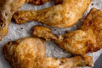 Crispy Air Fryer Chicken Legs with Golden Skin in 25 Minutes