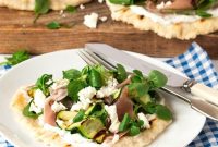 Italian-Inspired Loaded Flatbreads with Mozzarella and Prosciutto