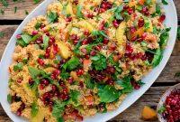 Refreshing Moroccan Couscous Salad with Roasted Veggies and Herbs