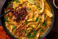 30-Minute Chicken Laksa Recipe: Flavorful Coconut Noodle Soup
