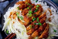Crispy Tonkatsu with Spicy Sesame Soy Sauce