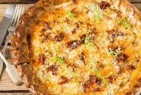 Cheesy Chicken and Ham Pie with Golden Crumble Topping