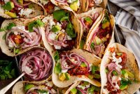 Spicy Black Bean Tacos with Fresh Salsa and Lime