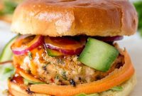 Thai-Style Fish Burger Recipe with Spicy Lime Slaw