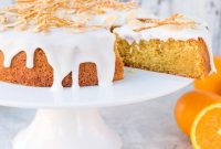 Orange Drizzle Cake with Candied Orange Peel Recipe