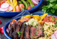 Coffee-Crusted Steak Buddha Bowl with Spiced Butter