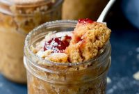Single-Serve Peanut Butter and Jelly Mug Cake Recipe
