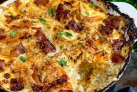 Cheesy Bacon Squash and Potato Gratin Recipe