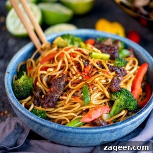 Crispy Chili Beef Noodles Recipe for Flavorful Weeknight Dinner 12 My Crispy Chilli Beef Noodles can be on the table in 20 minutes. A great alternative to that Chinese takeaway!