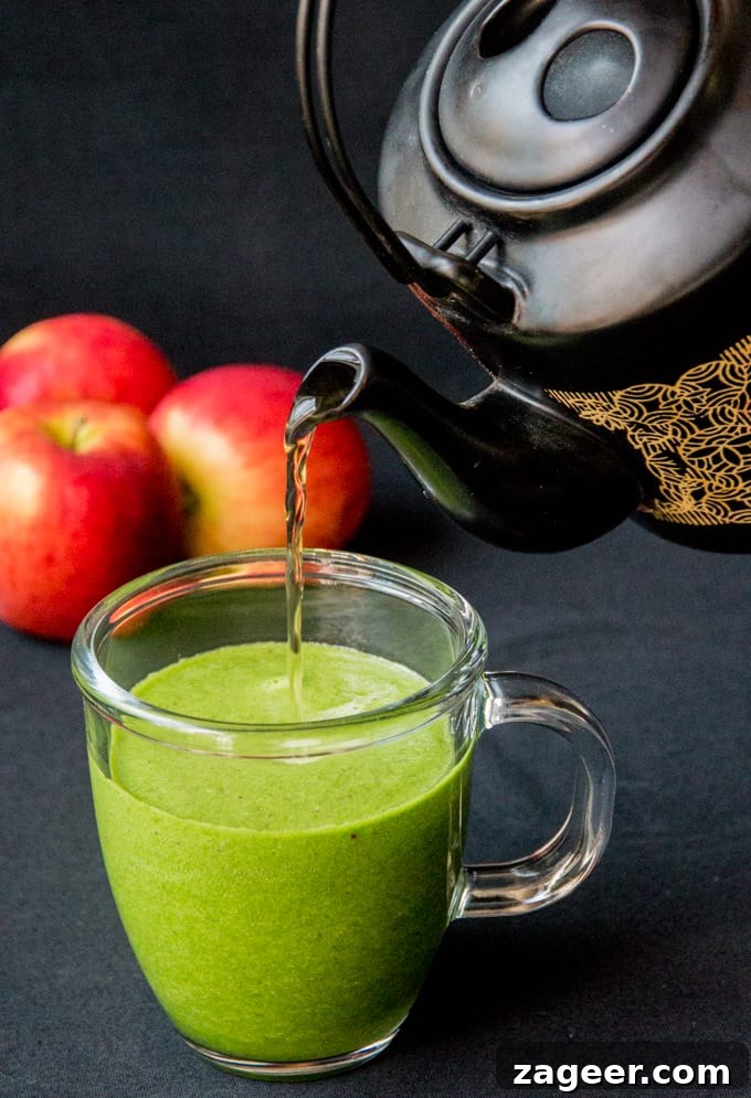 Warm Green Smoothie Recipe for Comfort and Energy 2 A quick and healthy hot smoothie for a cold day