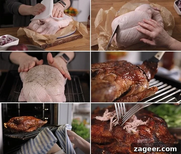 Crispy Homemade Roast Duck Recipe for Perfectly Crunchy Skin 6 6 image collage showing how to make crispy duck at home