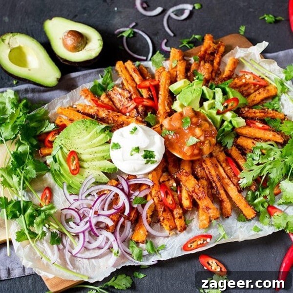 Crispy Pizza Fries Recipe: Loaded Seasoned Potato Bites 12 A lighter alternative to those crisps and dips - try my loaded Mexican-style carrot fries!