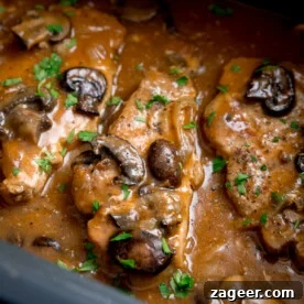 Top Slow Cooker Recipes for Flavorful Weeknight Meals 7 Smothered pork chops with mushrooms in gravy