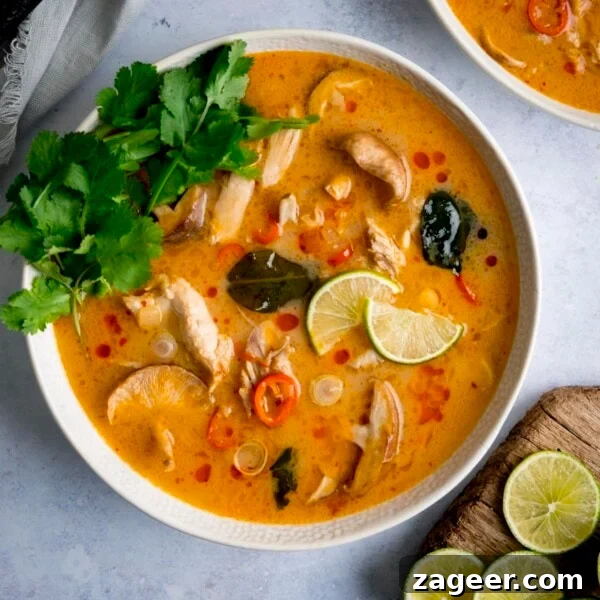 Grilled Beef Satay Recipe: Tender Skewers with Peanut Sauce 13 Tom Kha Gai - Thai chicken soup with coconut milk