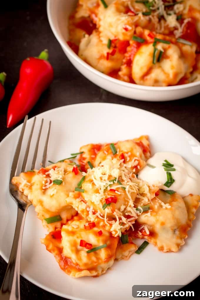 Spicy Burrito Ravioli Recipe: Cheesy, Saucy Dinner Idea 7 Burrito filled ravioli - taking burritos to a whole new level!!