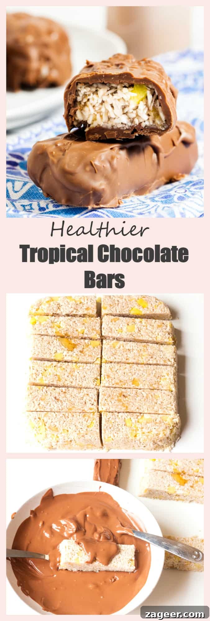 Tropical Chocolate Bars: Exotic Flavors & Where to Buy 6 A healthier version of the favourite coconut chocolate bar.