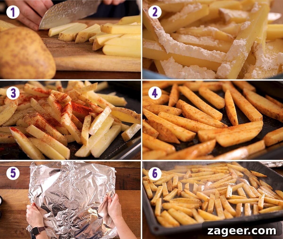 Crispy Homemade Oven Chips Recipe: Perfectly Golden Fries 4 The process of making oven baked chips