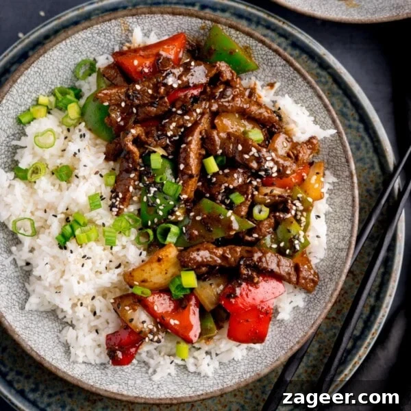 Crispy Tangy Beef with Broccoli in Sweet Glaze 9 Beef in black bean sauce stir fry with boiled rice