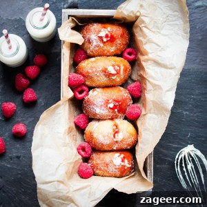 Raspberry Ripple Doughnuts Recipe: Soft Yeast Donuts with Swirl Glaze 4 img 2786 9