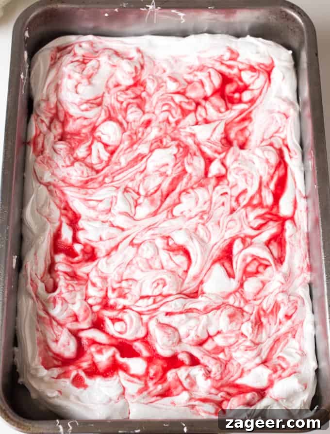 Rhubarb Marshmallows: Homemade Tart & Fluffy Candy Recipe 3 Light, fluffy vanilla marshmallows, swirled with homemade rhubarb paste.
