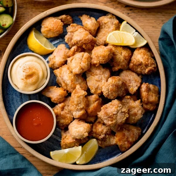 Chicken Yakisoba Recipe: Flavorful Stir-Fried Noodles with Veggies 6 A plate of Air Fryer Chicken Karaage bites