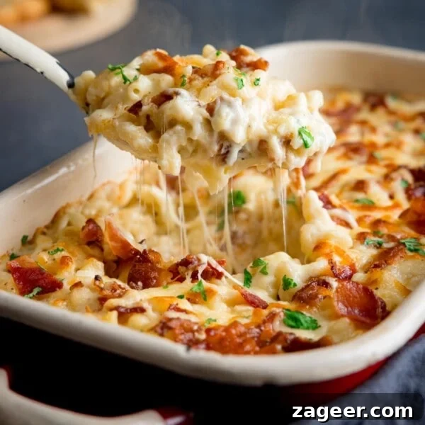 Smoky Barbecue Baked Beans Recipe for Summer Cookouts 13 Four cheese mac 'n' cheese.