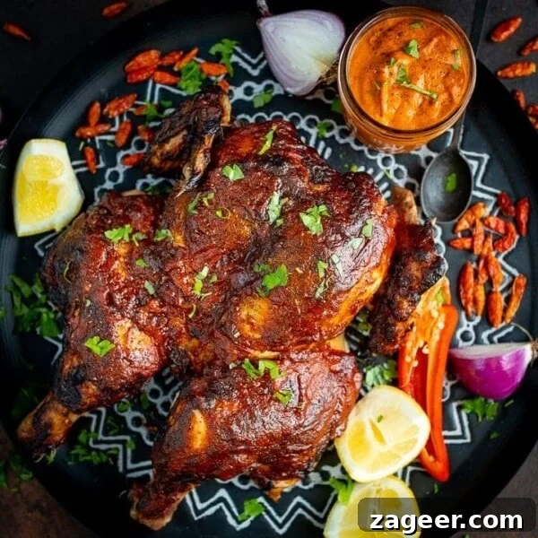 Smoky Barbecue Baked Beans Recipe for Summer Cookouts 7 Roasted peri peri chicken.